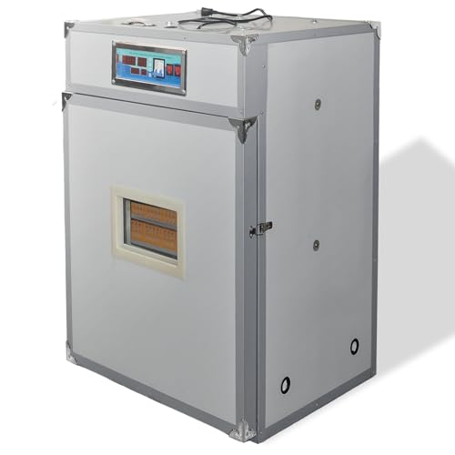XKV 352 Egg Incubator with Automatic Egg Turning,Temperature Control and Humidity Control,Hatching Eggs,Chicken,Ducks,Poultry,Industrial Brooding Machine Chicken Incubator for Farm,Lab,Home,Indoor - size: 352 Egg-235L