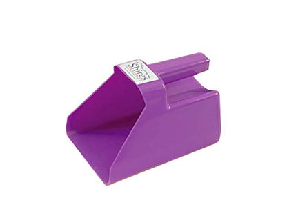 Shires Plastic Large Feed Scoop - 2 Quart Heavy-Duty Durable Plastic Scoop for Horse Feed and Pet Kibble Purple - color: Purple