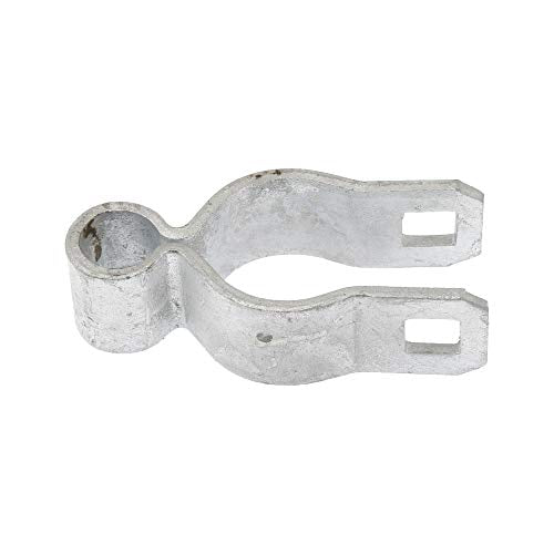 Chain Link Fence Gate Hinge Kit | Two 1 3/8" Female Hinges and Two 2 3/8" Male Hinges with Bolts and Nuts
