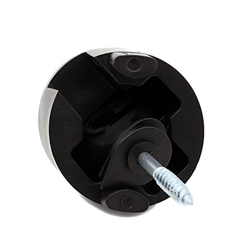 120 Pcs Electric Fence Insulator Screw-in Insulator Fence Ring Post Wood Post Insulator and 1 Pcs Free Insulator Socket Tool(Black)