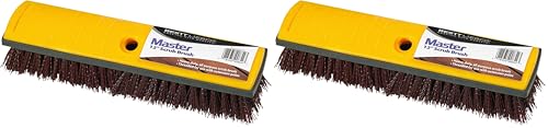 Bestt Liebco 997240120 Master 12" Deck Scrub Brush/Roller/Applicator, White (Pack of 2) - size: 12 in. (Pack of 2)