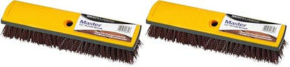 Bestt Liebco 997240120 Master 12" Deck Scrub Brush/Roller/Applicator, White (Pack of 2) - size: 12 in. (Pack of 2)