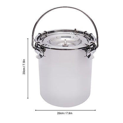5L Goat Milking Machine, Rechargeable Battery Milker Powered Pulsation Vacuum Pump, Goat Milking Machine with Stainless Bucket, for Goats