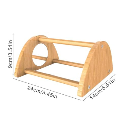 Chick Perch - Mini Wood Roosting Bar with Mirror for Chickens, Interactive Rooster Training Toy and Chicken Play Accessory for Coop, Encouraging Exercise, Balance, Socialization, and Engagement