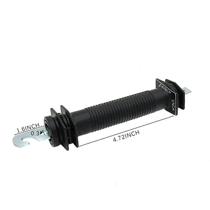 2 Pcs Electric Fence Plastic Heavy Duty Gate Handle Insulators with Spring(Black)