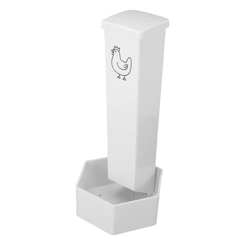 SUNGOOYUE Chicken Feeder, Large Capacity, Durable ABS Material, Hanging Feeder for 6 Chickens for Outdoor Use