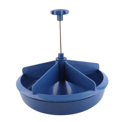 Feeder, 5 Slots Plastic High Capacity Feeding Bowl, Trough with Removable Inner Components for Pigs and Livestock