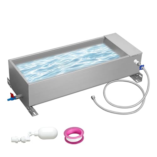Automatic Livestock Water Trough Galvanized Self Filling Water Bowl with Float Large Capacity Water Troughs for Livestock Water Bowls for Dogs Horse Goat Pets Pig Cow Deer