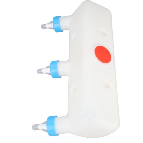 Yosoo Health Gear Small Animal Milk Feeder 3 Pacifier Piglet Puppy Baby Lamp Milk Feeder, Sturdy Plastic and Comfortable Silicone Animal Baby Bottle Feeder, 13.8 * 3.9in Milk Feeder for Home Farm