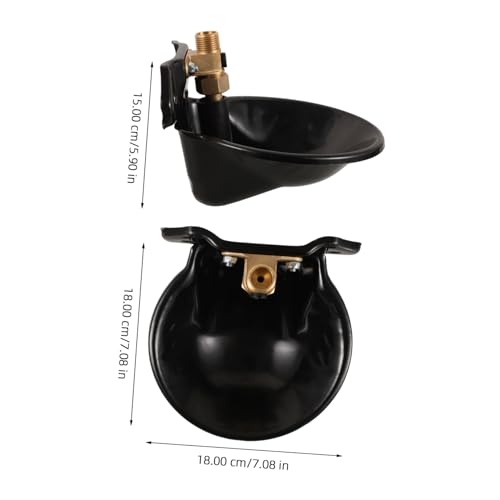 Automatic Cow Waterer Bowl Durable Livestock Water Dispenser for Cattle Horses Sheep Large Capacity Design with Float Valve for Constant Water Level Management