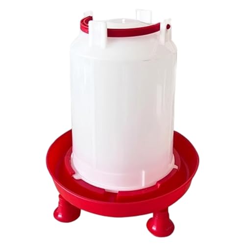 Heated Chicken Waterer 3L Thicken Plastic, Removable Chicken Water Heater with Leg Support & Handle, Poultry Waterer No Waste for Coop, Heated for Chickens, Water