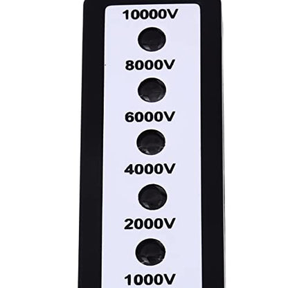 Electric Fence Voltage Tester, Electric Fence Voltage Tester Fault Finder Farming Equipment Portable Testing Tool Neon Lights Max 1000V - 10000 V with 6pcs Light for Livestock Farms Gardening Tools