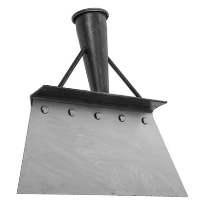 Housoutil Multifunctional Metal Farm Cleaning Shovel for Poultry Dung Removal and Garden Maintenance, Heavy-Duty Floor Scraper with Long Handle, Suitable for Landscaping and Ice Removal,