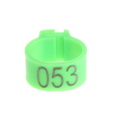 100pcs Chicken Bird Leg Rings Birds Identification Leg Bands Poultry Leg Rings 10mm for Pigeons Quail, Red - size: Red