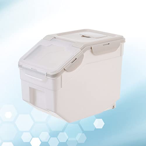TOYANDONA Bird Food Storage Container Airtight Grain Storage Barrel Sealed Buckle Elegant and Functional