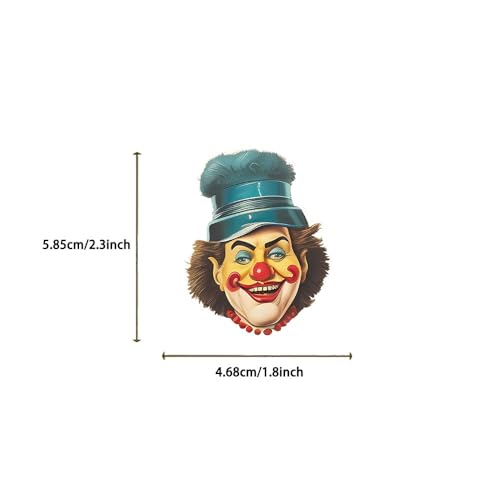 50pcs Cool Character Clown Stickers for Water Bottles Skateboard Luggage Laptop Bumper Waterproof Vinyl Clown Stickers Bulk for Boys Teens Adults (Clown) - color: Clown