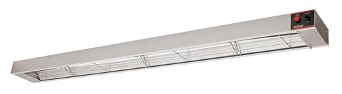 Winco ESH-60, 60-Inch Electric Strip Heater, 1400W, 12A, Commercial Grade Infrared Food Warmer, Pass-Through Stations Heating, ETL,Silver - size: 60"
