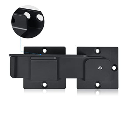7.5" Flip Gate Latch Lock with Padlock Holes 1Pack, 4mm Heavy Duty Aluminum Alloy Door Latch for Outdoor Wooden Fence, Swing and Sliding Open Gate, Double Gate, Barn Door, Shed, Vinyl Fence