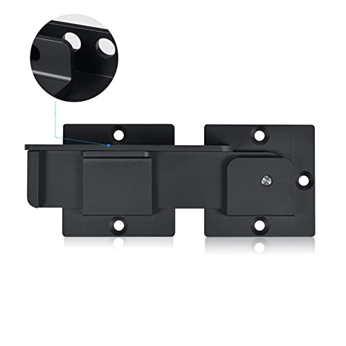 7.5" Flip Gate Latch Lock with Padlock Holes 1Pack, 4mm Heavy Duty Aluminum Alloy Door Latch for Outdoor Wooden Fence, Swing and Sliding Open Gate, Double Gate, Barn Door, Shed, Vinyl Fence