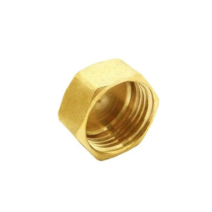 Joywayus 2Set Brass Male Bulkhead Kit Include 3/8" Female 1/2" Male Water Tank Connector Threaded And 1/2" Female Outer Hex Head End Pipe Caps with Rubber Gasket - size: 1/2" Male x 3/8" Female-2PCS