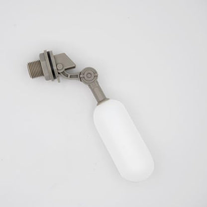 Float Valve 1/2" Auto Fill Mini for Automatic Livestock Waterer Bowl Water Trough Horse Dog Water Shut Off Water Level Control Ball Valve for Pool (1/2 Inch Gray Float Valve)