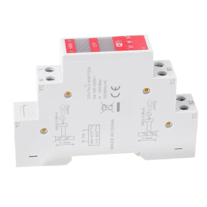 Hyuduo WiFi Temperature Humidity Switch, 16A Dual Display DIN Rail Mount Thermometer Hygrometer with Industrial Sensor and Real Time Monitoring for Incubator and Breeding Farm
