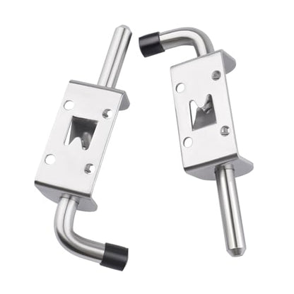 Shed Door Hardware Kit- Includes Hinges, Latches, and T-Handle Lock, Door and Window Hinge Set for Shed, Gate, Barn, Playhouse, Chicken Coop and More
