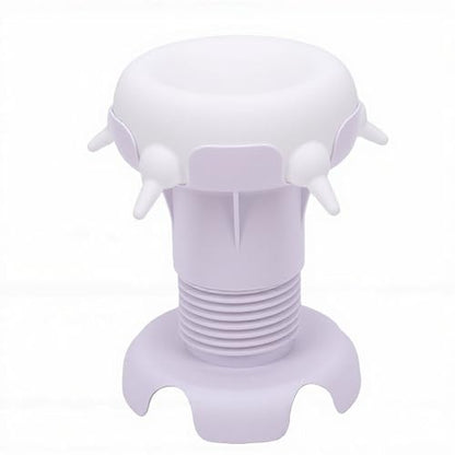 Pssopp Feeding Supplies Silicone Puppy Nursing Station Puppy Feeder Milk Bowl with 4 Nipples for Newborn Rabbits Kittens Other Animals Pet Milk Feeder Station, Pet (White) - color: White