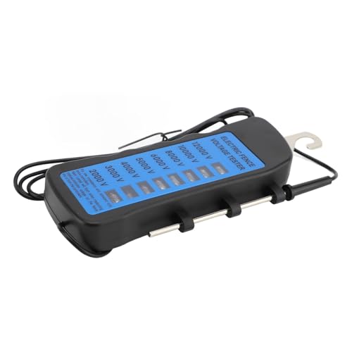 Electric Fence Voltage Tester Fault Finder 12 KV Portable Farm Fence Tester with 8 Indicator Lights