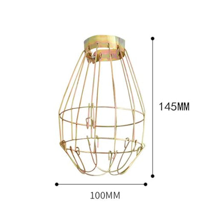 Heating Lamp Holder Anti Scald Mesh Cover for Reptiles Amphibians Birds - Sturdy Iron Construction, Adjustable Clamp, 3.94x3.94x5.71 inch