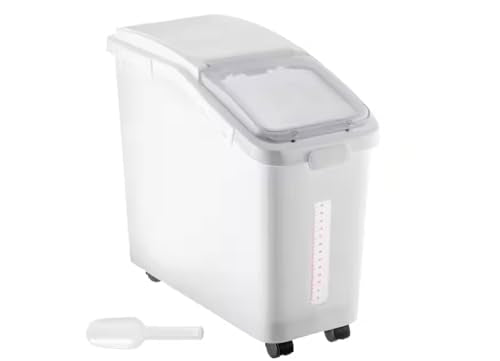 Large Airtight Rice and Pet Food Storage Container 11.4 Gal / 50 L Capacity NS55096