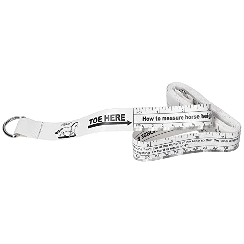 Horse Weight Tape & Measuring Stick | 242cm PVC Tear Tolerant/Protective | Accurate Bust Weight & Body Length for Horses/Farm Animals | Portable Animal Husbandry Tool