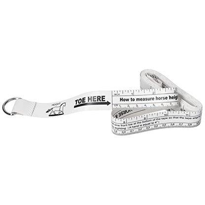 Horse Weight Tape & Measuring Stick | 242cm PVC Tear Tolerant/Protective | Accurate Bust Weight & Body Length for Horses/Farm Animals | Portable Animal Husbandry Tool