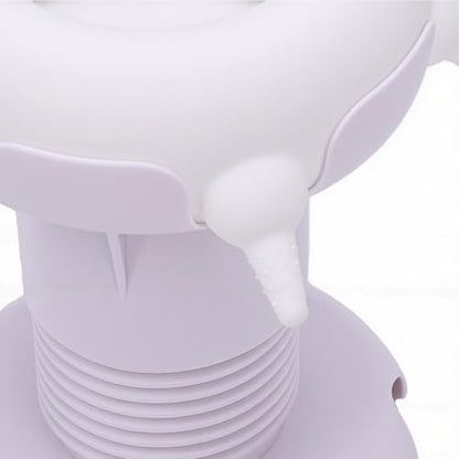 Zopsc Pet Milk Feeder Station, 4 Nipples Silicone Feeding Bowl for Puppies Kittens, Small Animal Nursing Bottle with Leakproof Design for Pet Owners - color: White