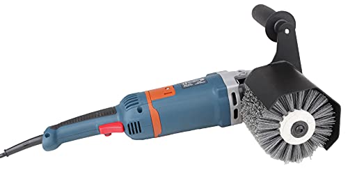 Aidelife Synthetic Fibre Abrasive Brush Drum for Grinding Machine Renovator,for Flat Metal and Wood Surfaces and for Satin Finishing of Unpainted Metals Ø120x100, Wire Drawing Machine attachment - style: for Grinding Machine