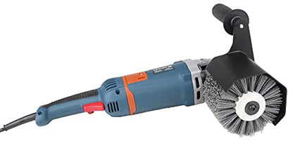 Aidelife Synthetic Fibre Abrasive Brush Drum for Grinding Machine Renovator,for Flat Metal and Wood Surfaces and for Satin Finishing of Unpainted Metals Ø120x100, Wire Drawing Machine attachment - style: for Grinding Machine