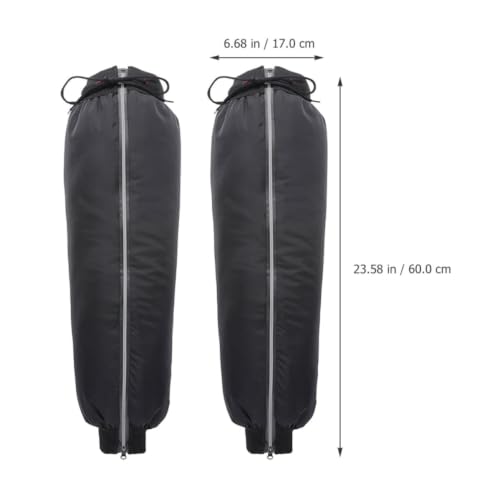 1 Pair Hiking Leg Gaiters with Reflective Visibility, Windproof Pu Material and Lint Lining, for Outdoor Hiking and Nighttime Riding