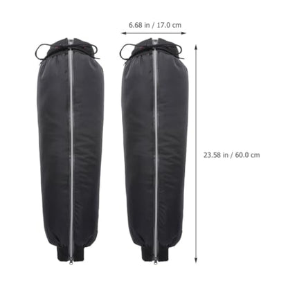 1 Pair Hiking Leg Gaiters with Reflective Visibility, Windproof Pu Material and Lint Lining, for Outdoor Hiking and Nighttime Riding