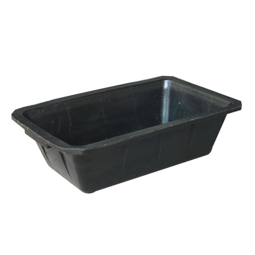 Rubber Feed Pan Large Capacity Trough 10 Quart for Chicken Livestock Goats
