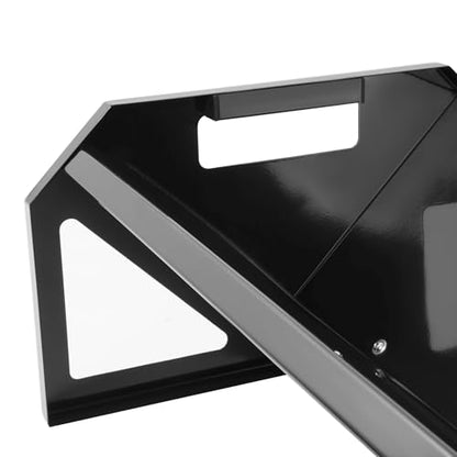 ECOTRIC 22 Gallon Livestock Feeder, 45" Length for 10Sheeps Once, Feeder | Trough for Horse, Goat, Sheep, Cattle, Cow, Alpaca Steel Powder Coated Black - color: Black