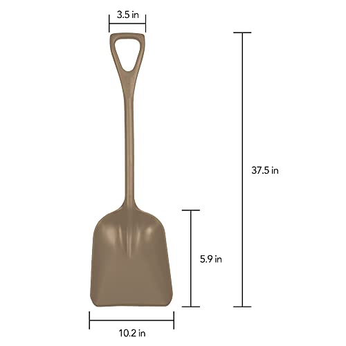 Remco 698166 Shovel,One-Piece,11",PP,Brown - color: Brown, size: 10 inch Blade