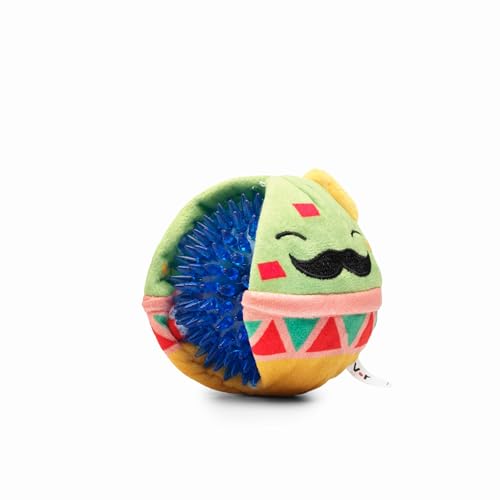 Flourish Pets 2 in 1 Multi-Layer Chew Toy for Active Dogs | Non-Toxic BPA Free Double Stitched Soft Fabric Exterior Dog Toys | Long-Lasting Dog Plush Toys – Mr. Guac 3.5" - color: Mr. Guac, size: 1 Pack