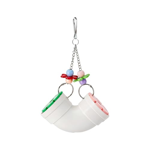 Interaction Foraging Toy for Parrots and Small Pet Stimulates Natural Behavior with Easy Hanging Design Enrichment Bird Chew