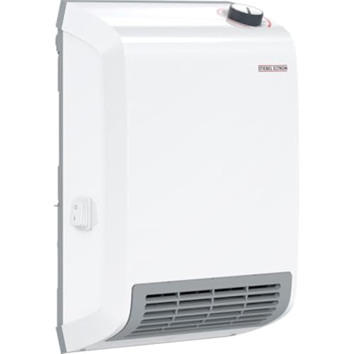 Stiebel Eltron CK Trend Wall-Mounted Electric Fan Heater, 1500W, 120V, White, Made in Germany - style: CK 150-1 Trend