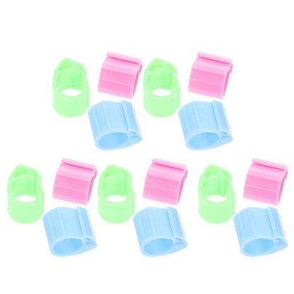 20pcs Colorful Poultry Leg Bands for Homing Pigeons Foot for Easy Identification of Chickens and Birds Lightweight and Sturdy Design