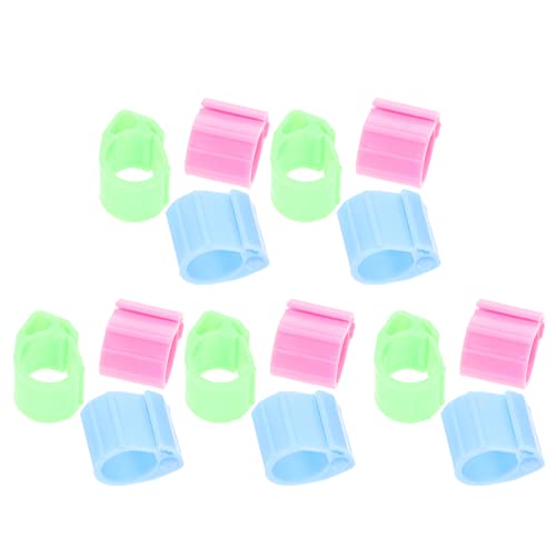 20pcs Colorful Poultry Leg Bands for Homing Pigeons Foot for Easy Identification of Chickens and Birds Lightweight and Sturdy Design