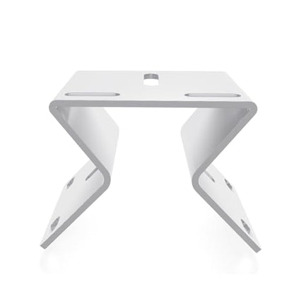 Outdoor Security Camera Corner Mount, White Metal Bracket, 1 Pack | 90-degree clamp, 2.2-4.3 in diameter range, eaves and stairwell placement, hardware included - size: 1 Pack