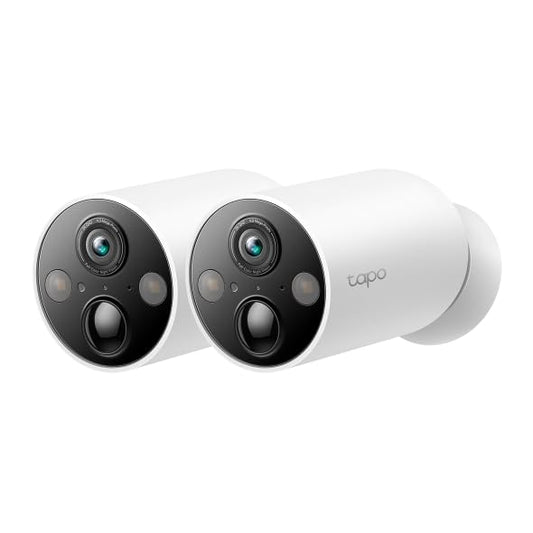 Tapo MagCam 2K+ - 2025 Wirecutter Best Outdoor Security Camera & PCMag Editors' Choice, Wireless Battery Power, Magnetic Mount, Subscription-Free SD Storage or Cloud, Person/Vehicle Detection, 2-Pack - color: White, size: 2-Pack, style: 2K+