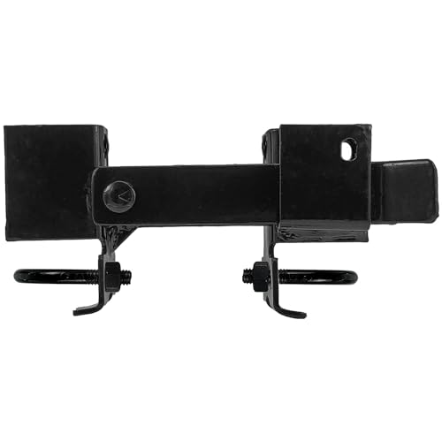Black Chain Link Residential Strong Arm Double Gate Latch - Chain Link Double Gate Latch for 1-3/8" Gate Frames - size: Black Residential - Each