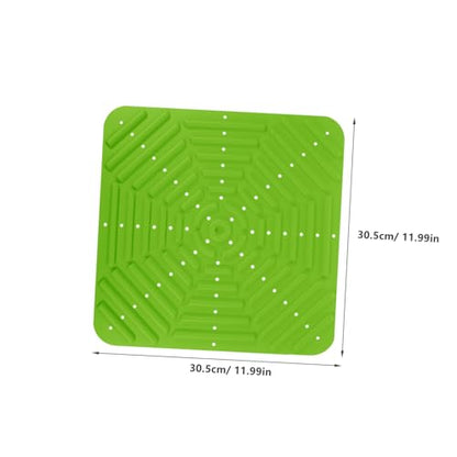 Kisangel Silicone Chicken Nesting Pads for Laying Eggs Reusable Nonskid Nest Box Liners Breathable Egg Protection Mats for Chicken 2-Pack - color: Green